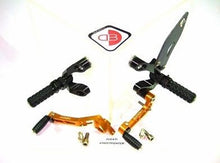 Load image into Gallery viewer, Ducabike Adjustable Rearsets Ducati Streetfighter 848 1100 Black/Gold