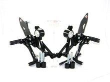 Load image into Gallery viewer, Ducabike Adjustable Rearsets Black Ducati Monster 696 795 796 1100