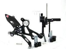 Load image into Gallery viewer, Ducabike Adjustable Rearsets Black Ducati Monster 696 795 796 1100