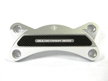 Load image into Gallery viewer, Ducabike Billet/Carbon Handlebar Clamp Silver Ducati Multistrada 1200