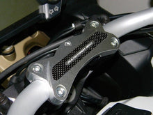 Load image into Gallery viewer, Ducabike Billet/Carbon Handlebar Clamp Silver Ducati Multistrada 1200