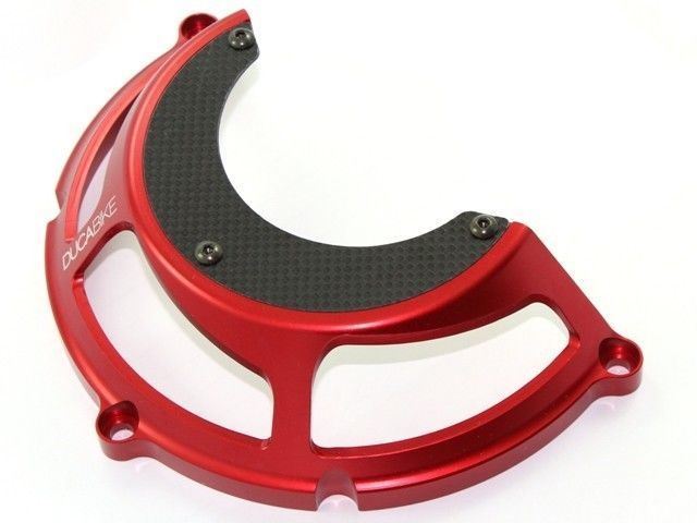 Ducabike Billet Carbon Clutch Cover 05Red Ducati Monster 696 796 1100 1098 1198