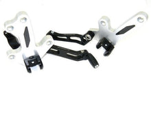 Load image into Gallery viewer, Ducabike Adjustable Rearsets Silver Ducati Diavel 1200