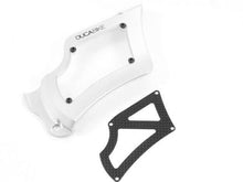 Load image into Gallery viewer, Ducabike Billet Carbon Sprocket Cover Silver Ducati Hypermotard Monster 848 1198
