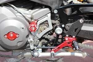 Ducabike Billet Carbon Sprocket Cover Silver Ducati Hypermotard Monster 848 1198