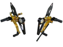Load image into Gallery viewer, Ducabike Adjustable Rearsets Black/Gold Ducati Monster S2R S4R S4RS