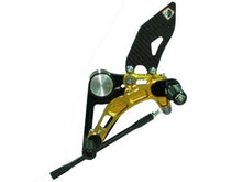 Load image into Gallery viewer, Ducabike Adjustable Rearsets Black/Gold Ducati Monster S2R S4R S4RS