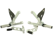 Load image into Gallery viewer, Ducabike Adjustable Rearsets Silver Ducati Sport Classic 1000 Supersport 00>