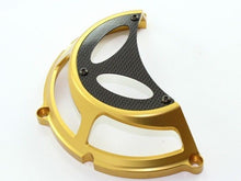 Load image into Gallery viewer, Ducabike Billet Carbon Clutch Cover 04Gold Ducati Monster 696 796 1100 1098 1198