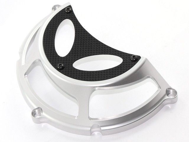 Ducabike Billet Carbon Clutch Cover 04Sil Ducati Monster 696 796 1100 1098 1198
