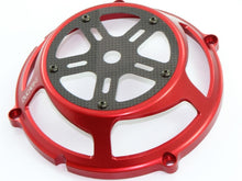 Load image into Gallery viewer, Ducabike Billet Carbon Clutch Cover 03Red Ducati Monster 696 796 1100 1098 1198