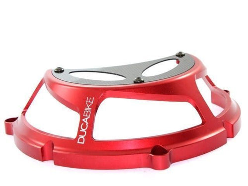 Ducabike Billet Carbon Clutch Cover 04Red Ducati Monster 696 796 1100 1098 1198