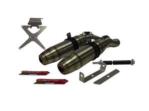 Ducati 749 999 GPR Exhaust Systems Deeptone Slipon Muffler Silencers & Plate Kit