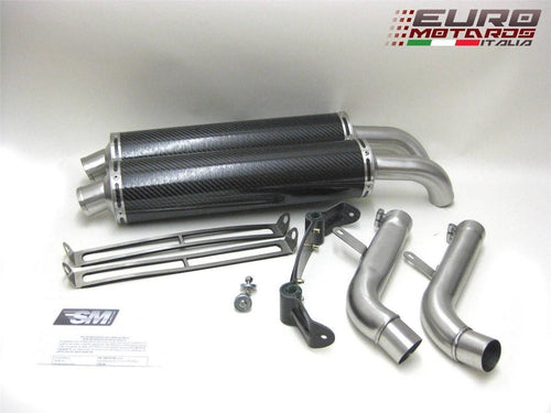 Ducati Monster 620 695 900ie S4  High Mount Silmotor Exhaust Carbon Silencers