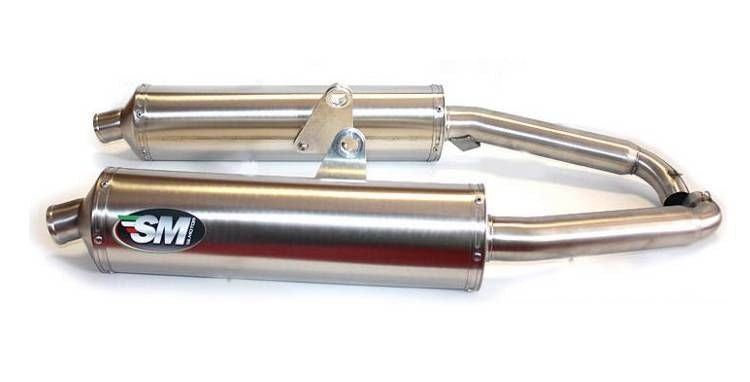 Ducati ST2 ST3 Silmotor Exhaust Titanium Oval Silencers Road Legal