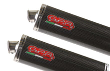 Load image into Gallery viewer, Aprilia Caponord 1000 01-07 GPR Exhaust Systems Carbon Oval Slipon Mufflers