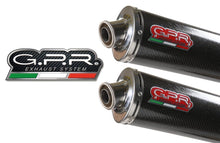 Load image into Gallery viewer, Aprilia Caponord 1000 01-07 GPR Exhaust Systems Carbon Oval Slipon Mufflers