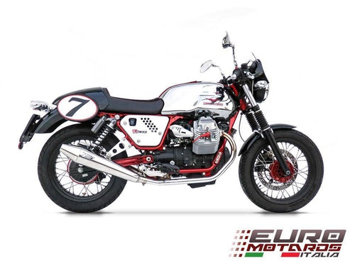 Moto Guzzi V7 Cafe Racer /Classic 12-13 Zard Exhaust System Polished + Silencers