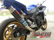 Load image into Gallery viewer, MassMoto M1 carbon low mount exhaust silencer for Yamaha YZF-R1 2009-2014 — Euro Motards