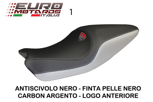 Ducati Monster 821 1200 14-16 Tappezzeria Italia Carbon Colat Seat Cover Multi C