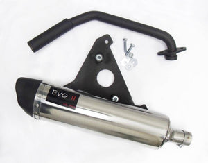 Kymco XCITING 500 2005-2006 Endy Exhaust Full System Evo-II Stainless