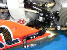 Load image into Gallery viewer, Ducabike Adjustable Rearsets Black Ducati 899 1199 Panigale + Reverse Shifting