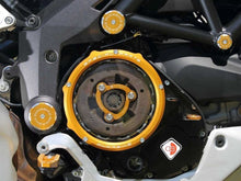 Load image into Gallery viewer, Ducabike Clear Clutch Cover Blk/Gld Ducati Multistrada 1200 Monster 696 796 1100