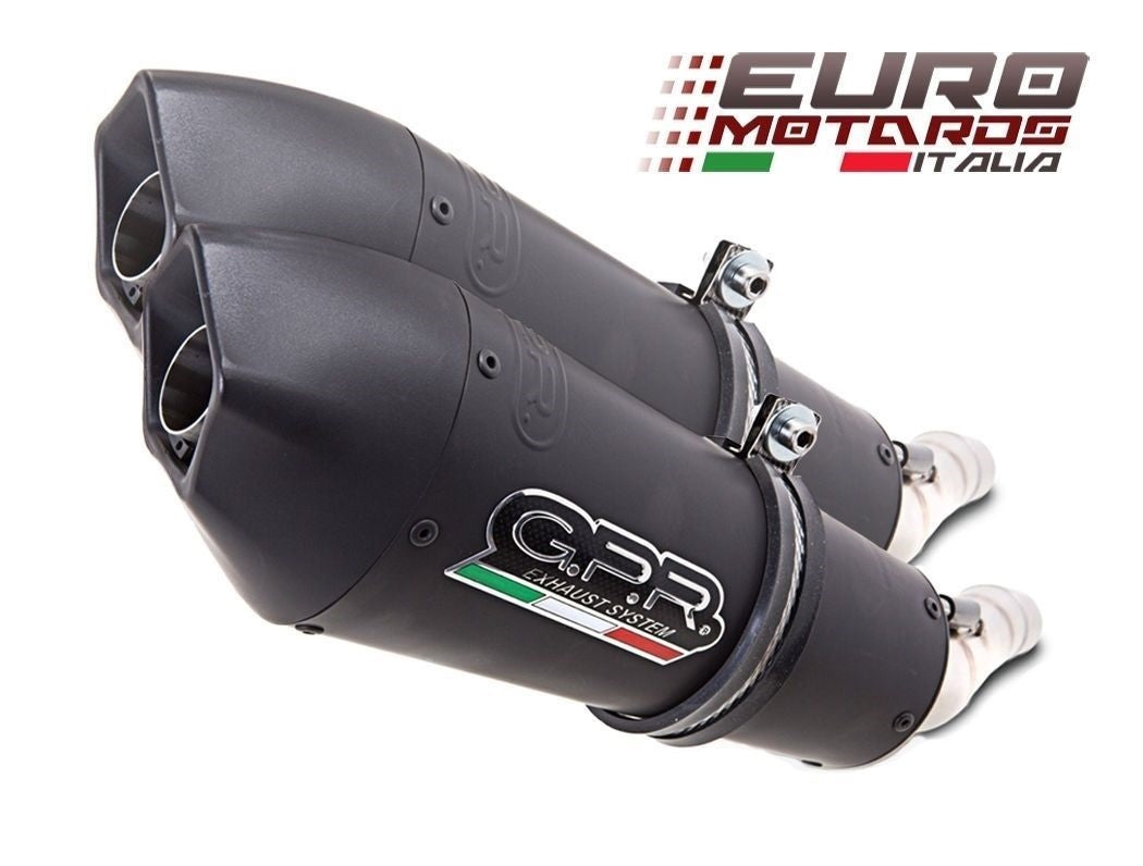 Aprilia ETV Caponord Rally 1000 2001-07 GPR Exhaust Dual Silencers GPE Ti Black