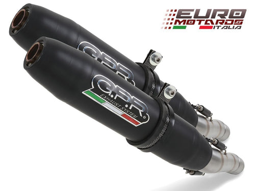 Ducati Multistrada 1100 2007-2009 GPR Exhaust Deeptone Nero Dual Silencers