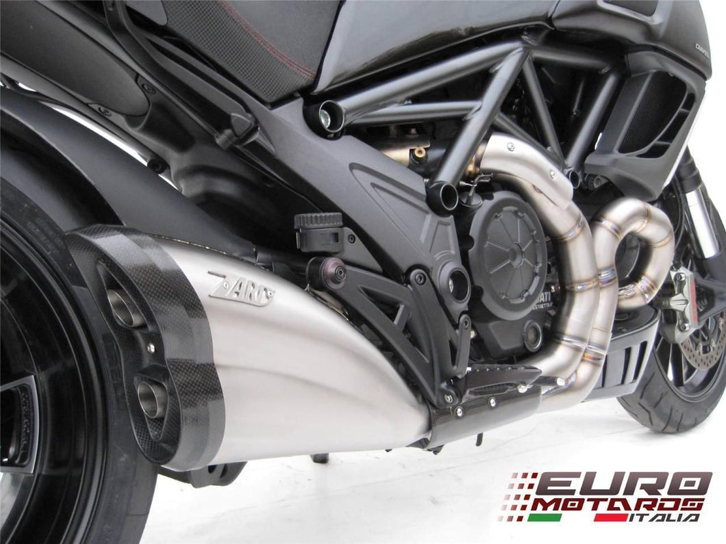 Ducati Diavel 2011-2016 Zard Exhaust Steel Silencer Carbon Cap Road Legal