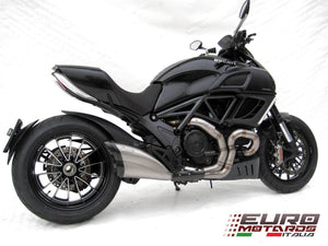 Ducati Diavel 2011-2016 Zard Exhaust Steel Silencer Carbon Cap Road Legal
