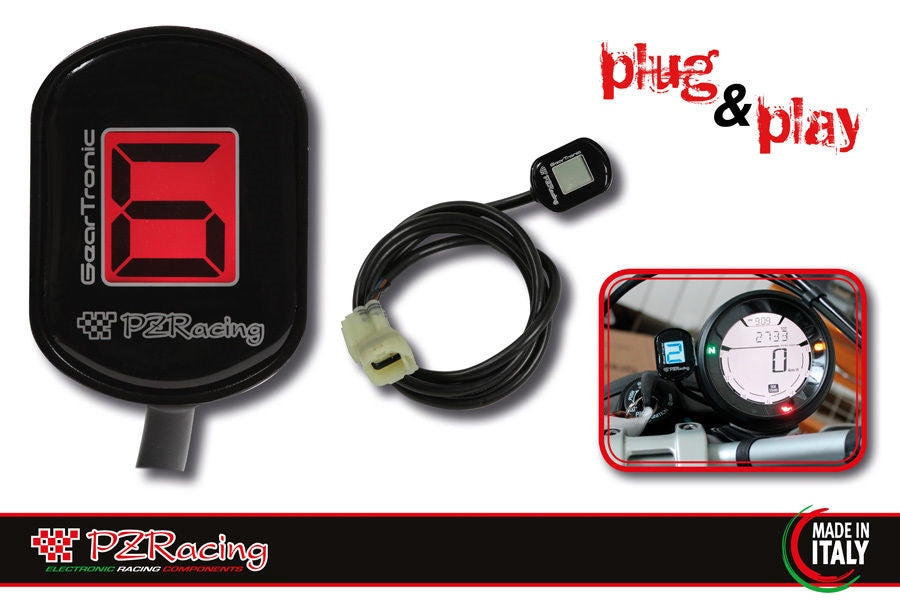 Ducati Streetfighter 848 1098 2009-15 PZRacing Zero Plug&Play LCD Gear Indicator