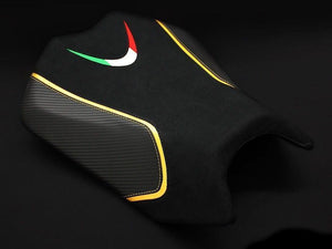 Luimoto Team Italia Suede Rider Seat Cover 3 Colors For Aprilia Tuono V4 2011-18