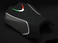 Load image into Gallery viewer, Luimoto Team Italia Suede Rider Seat Cover 3 Colors For Aprilia Tuono V4 2011-17