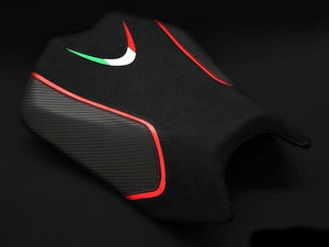 Luimoto Team Italia Suede Rider Seat Cover 3 Colors For Aprilia Tuono V4 2011-17