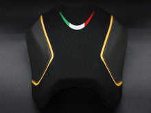 Load image into Gallery viewer, Luimoto Team Italia Suede Rider Seat Cover 3 Colors For Aprilia Tuono V4 2011-17