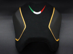 Luimoto Team Italia Suede Rider Seat Cover 3 Colors For Aprilia Tuono V4 2011-17