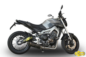 Yamaha MT07 FZ07 Exan Exhaust Full System OVAL X-BLACK Silencer Titanium/Carbon