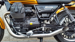 MassMoto Exhaust Full System 2in2 Hot-Rod New Moto Guzzi V9 Bobber / Roamer
