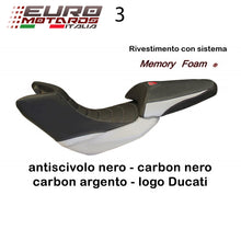 Load image into Gallery viewer, Ducati Multistrada 1200 2010-11 Tappezzeria Stefano Carb Comfort Foam Seat Cover