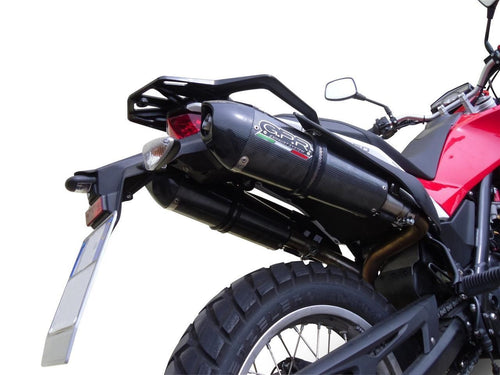 Husqvarna Terra TR 650 2013 GPR Exhaust Systems GPE CF Slipon Mufflers W Catalys