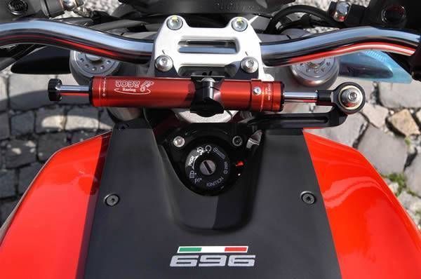 Ducati Monster 696 2008-2010 Toby Belgium Steering Damper Stabilizer & Mount Kit
