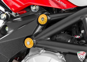 CNC Racing Frame Plugs Caps 4 Colors 5pc Ducati Hypermotard 796 1100 S/Evo/SP