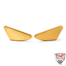 Load image into Gallery viewer, CNC Racing Mirror Block Off Plates Black For Ducati 899 1199 Panigale Superlegge