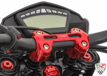Load image into Gallery viewer, Ducati Hypermotard 821 CNC Racing Bar Riser Stock Bar 20mm Higher