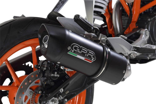 GPR Exhaust Systems Furore Black Slipon Muffler Side for KTM Duke 390 2013-2016