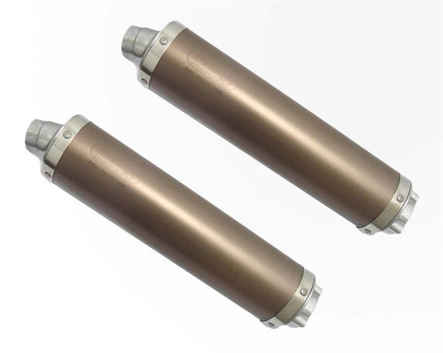 Ducati Monster 1000 2003-2005 Endy Exhaust Dual (X2) Silencers Supra Ti Color