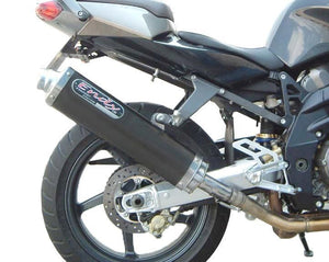Suzuki DL1000 V-Strom 2002-2009 Endy Exhaust Dual Silencers Supra Black