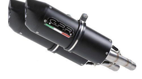 Kawasaki Z1000 03-06 GPR Exhaust Systems Furore Black Dual Slipon Mufflers