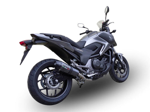 Honda NC 750 X/S DCT 2014-2015 GPR Exhaust Systems GPE CF Muffler Road Legal